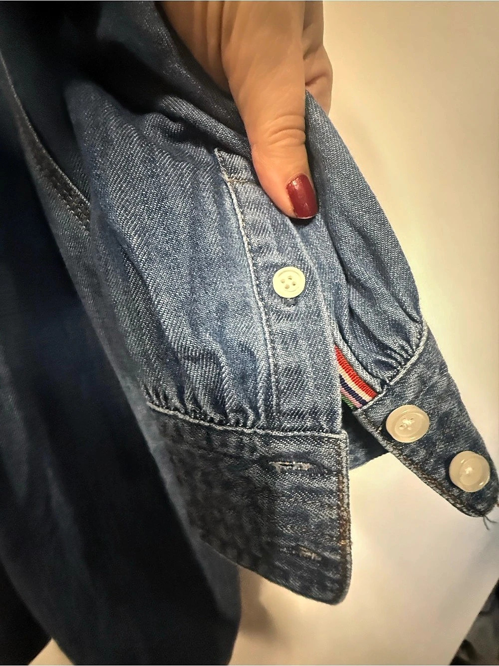 Boden Denim Midi Shirt Dress - fall, coastal Cowgirl. Plus size. Preppy - Picture 5 of 7